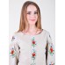 Embroidered blouse "Magnificent Poppies" grey